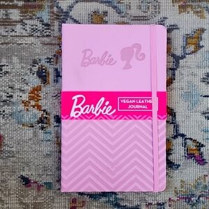 NWT, Barbie Pink Journal Diaries Notebook Drawing Pad Vegan Leather Secret Book